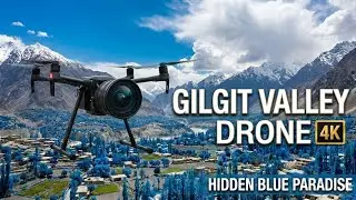 Gilgit Aerial Views in 4K | Beautiful Villages, Blue Sky & Mountains | Drone Footage