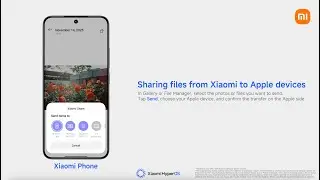 How to Transfer Files Between Xiaomi and Apple Devices with the New Interface.#xiaomihyperos3