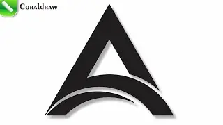A leeter logo design in coraldraw II Cooraldraw letter design II ltter design in coraldraw II A art