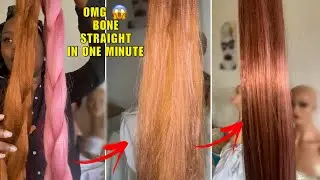 How to make bone straight extensions for braids 