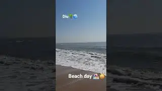 Happiness comes in waves in Diu #travel #diu #seaview #waves #ocean #air