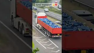 🚛 Sand Transport Truck in Camberley, UK &ndash; Reliable Haulage in Action! 🇬🇧