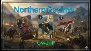 Gwent Queen & Prince inspired NR shieldwall vs #nilfgaard witcher CardGame26011620