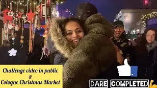 CAN YOU DO THIS EVER??? || CHALLENGE VIDEO IN PUBLIC (Bad Idea) || COLOGNE CHRISTMAS VLOG