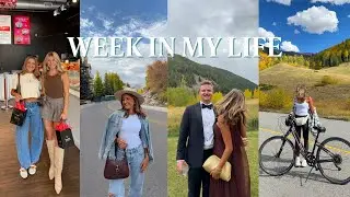 WEEK IN MY LIFE || busy days at home + black tie wedding in colorado with my man