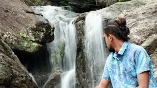 Natural waterfall in padiyathalava🍃#Kokagala #nature #travel #srilanka 