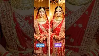 beauty beyond borders:comparing Pakistani and Indian bride #wedding #pakistanibride #bridelmakup