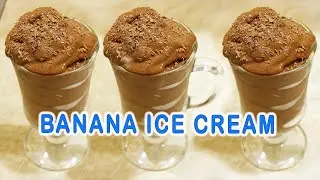 Banana Ice Cream Recipe - No Sugar | Only TWO Ingredients !🍌