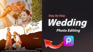 Wedding Photo Editing In Picsart || Double Exposure Photo Editing || Couple Photo Editing Tutorial