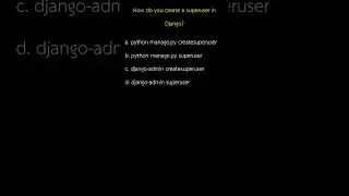 How do you create a superuser in Django