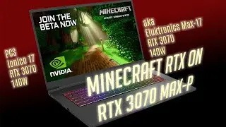 #Minecraft RTX on #Eluktronics #Max-17 / PCS Ionico 17 - #RTX3070 140W #shorts