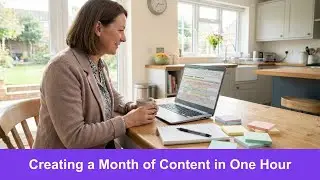 Creating a Month of Content in One Hour