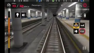 Subway Simulator 3D Business Line/Purple Line 81-540.1 Trip to Art Academy in a 2-car formation