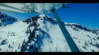 A flight among the snow covered mountains in Canada | Never seen before | The Flying Rick |