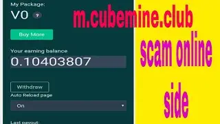 Cubemine Earn BTC Free Full Review Live Withdraw Live Payment Proof Earn Bitcoins Online For free