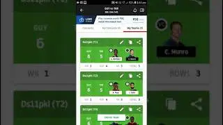 GUY VS TKR DREAM 11 TEAM