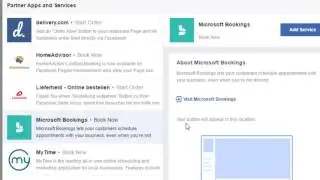How to add a booking service on Facebook page | Integration with apps