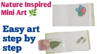 Cute Handmade Mini Book 🌿💖 | DIY Tiny Card Idea | Artology creator 