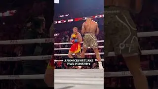 Joshua KO Jake Paul 😵&zwj;💫 #shorts #fight #boxing