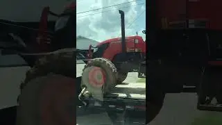 #truck  #loaded #tractor #going to #mower #yard #grass #asmr