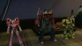 Optimus ￼is grounded bumblebee ￼(ft Arcee)￼￼