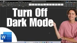 How to turn OFF Dark Mode Microsoft Word