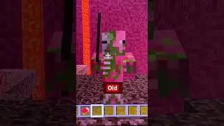 Old Vs New Zombie Pigman #minecraft #zombiepigman