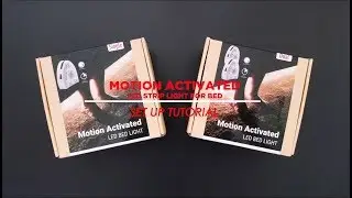 Motion Activated LED Under Bed Light Set Up TUTORIAL