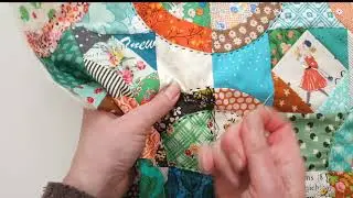 Hand-quilting tutorial.  How to tie a triple knot and how to bury your threads.
