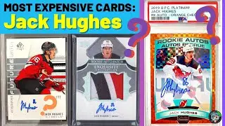 Jack Hughes - Top 10 Most Expensive Hockey Cards - for Sept 2023 by Hockey Cards in Canada