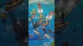 Rise Of Nations Extended Edition Unit Arena №3 20 Heavy Fireships VS 4 Advanced Battleships