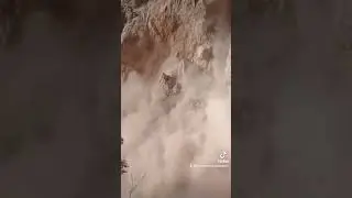 controlled blasting to clear roadway. #blast #civilengineering #adventure #fun #entertainment #natur