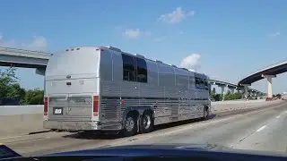 Prevost LeMirage XL-2 Entertainer's Tour Bus on the Highway | Big Bidness Tours