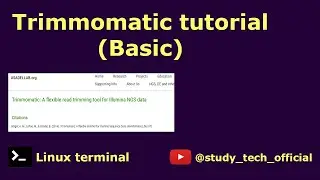 Trimmomatic tutorial 🛠️Install 💻 Run 🎓Single End 🎓 Paired end #bioinformatics #biology