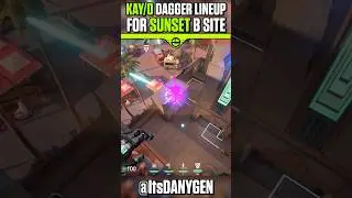 KAY/O Attacking Dagger for B Site on Sunset