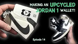 Upcycled Jordan 1 Mocha Wallets!!♻️ Old Kicks. New Life. Episode 14 #sneakerart #upcycledart