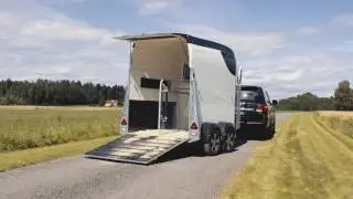 Careliner M hestehenger. Hvit med svart p&aring; topp
