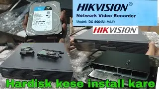 HIKVISION NVR MODEL DS-9664NI-M8/R Hard disk kese install kare full tricks