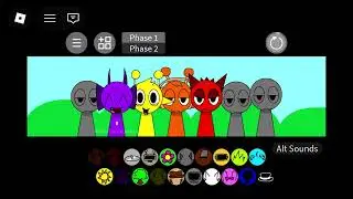 Playing sprunki on Roblox 