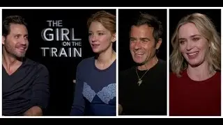 The Girl On The Train Cast on Why The Movie is Bizarrely Relatable! Emily Blunt, Justin Theroux
