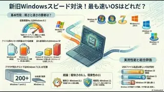 【徹底検証】Windows XPから11まで6世代スピードテスト！歴代最強のOSはどれだ？