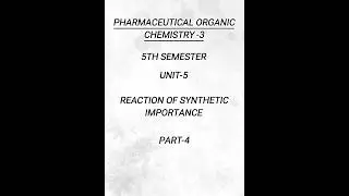 Pharmaceutical organic chemistry -3|5th semester|Unit-5|#pharmacy#pharmacynotes#writtennotes#shorts
