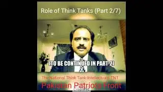 Brief promo of The National Think Tank Intellectuals-TNT (First virtual Think Tank of Pakistan