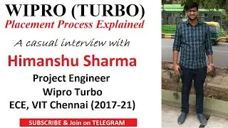 Wipro (Turbo) Placement Process Explained by Himanshu Sharma