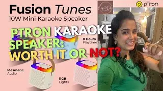 Is the Ptron Karaoke Speaker Worth It?🎤 | Quick Review pTron Fusion Tunes 10W Mini Bluetooth Speaker
