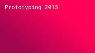 PANEL: Prototyping 2015 (SPAN NYC 2015)