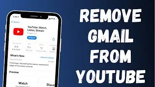 How do I remove a Gmail account from YouTube