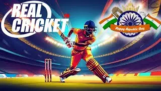 Real Cricket gameplay India v/s Australia || Republic Day Special || In game commentary (Hindi)