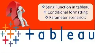 @Sting functions in tableau , @conditional formatting and parameters in tableau