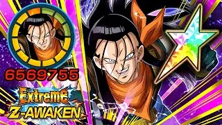 100% EZA AGL SUPER ANDROID 17 SHOWCASE + STICKER EFFECT! Dragon Ball Z Dokkan Battle
